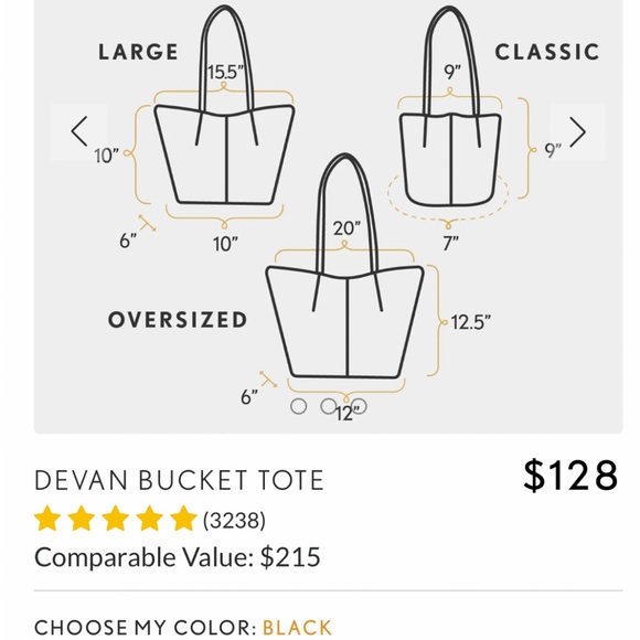 Portland Leather Goods PLG Devan Bucket Tote Bag Peppercorn - Picture 8 of 8